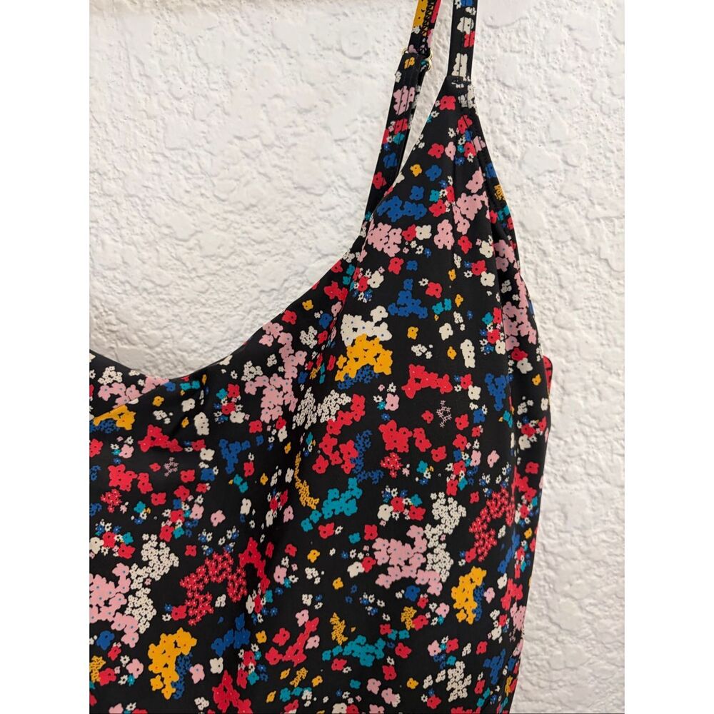 Summersalt Floral One-Piece Swimsuit in Black with Multicolor Print - Picture 4 of 12